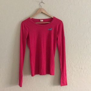 Pink Hollister Long Sleeved tee Sz M